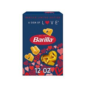 Barilla Limited Edition Heart Shaped Pasta Valentine's Day 12 oz Box  lot of 2